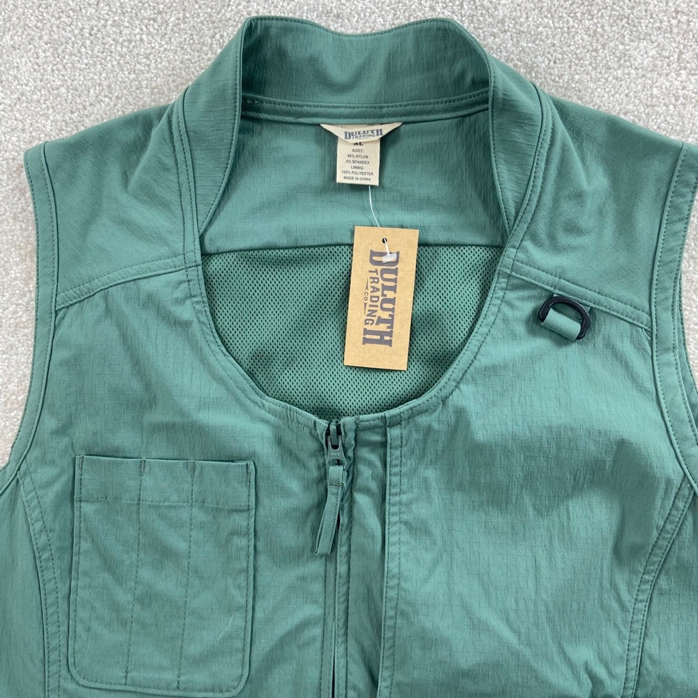 NWT Duluth Trading Co Heirloom Gardening Utility Vest Women XL Green